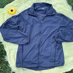 ✔️ NIKE; Gray Lightweight 100% Polyester Windbreaker Jacket, Men’s Sz. M. NICE!